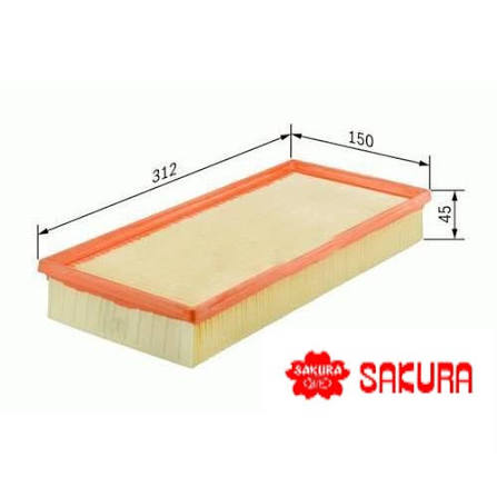 SAKURA hava filtresi, motora giren havayı temizleyerek performansı korur